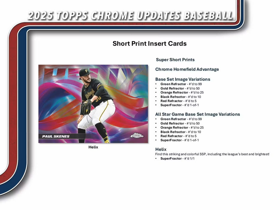 2025 Topps Chrome Update Baseball Blaster Value Box