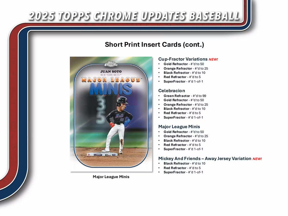 2025 Topps Chrome Update Baseball Blaster Value Box