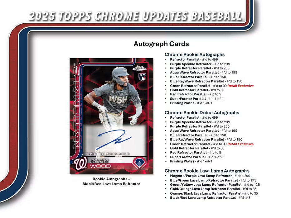 2025 Topps Chrome Update Baseball Blaster Value Box