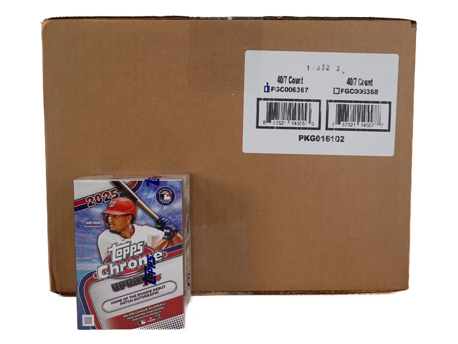 2025 Topps Chrome Update Baseball Blaster Value Box Sealed Case (40 Boxes)