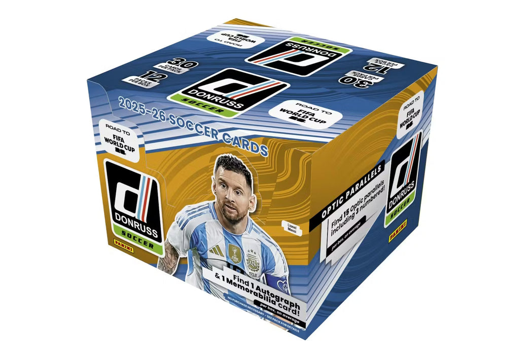 2025-26 Panini Donruss Road to FIFA World Cup Soccer Hobby Box (Pre-Order: March 13)