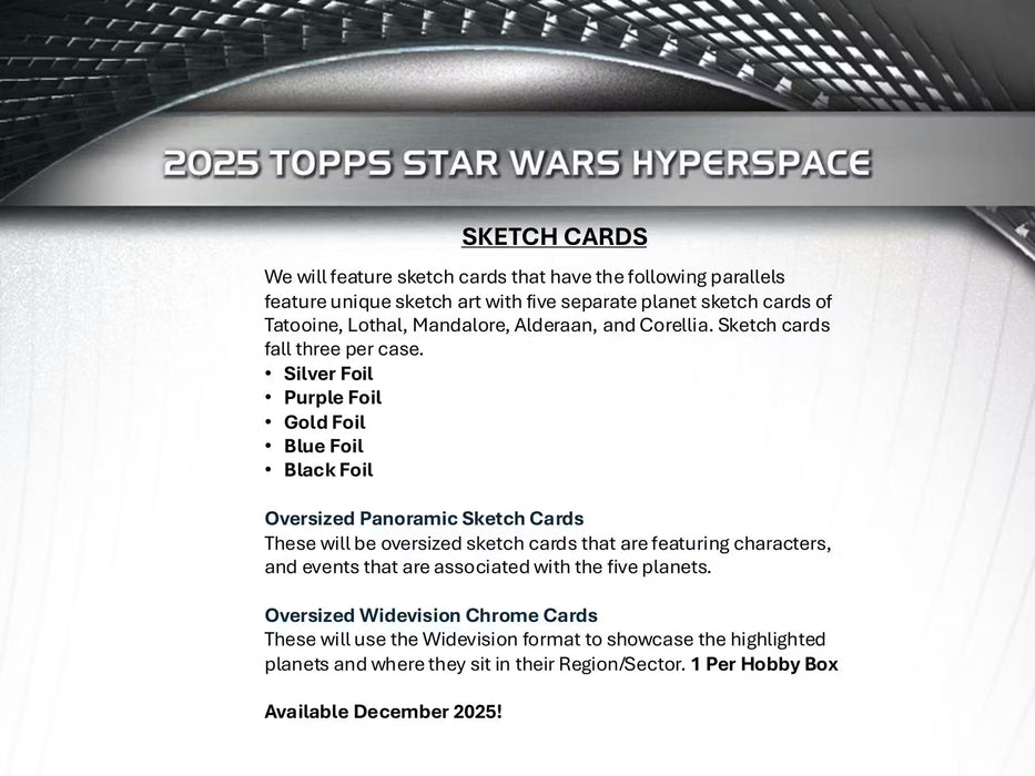 2025 Topps Star Wars Hyperspace Hobby Box