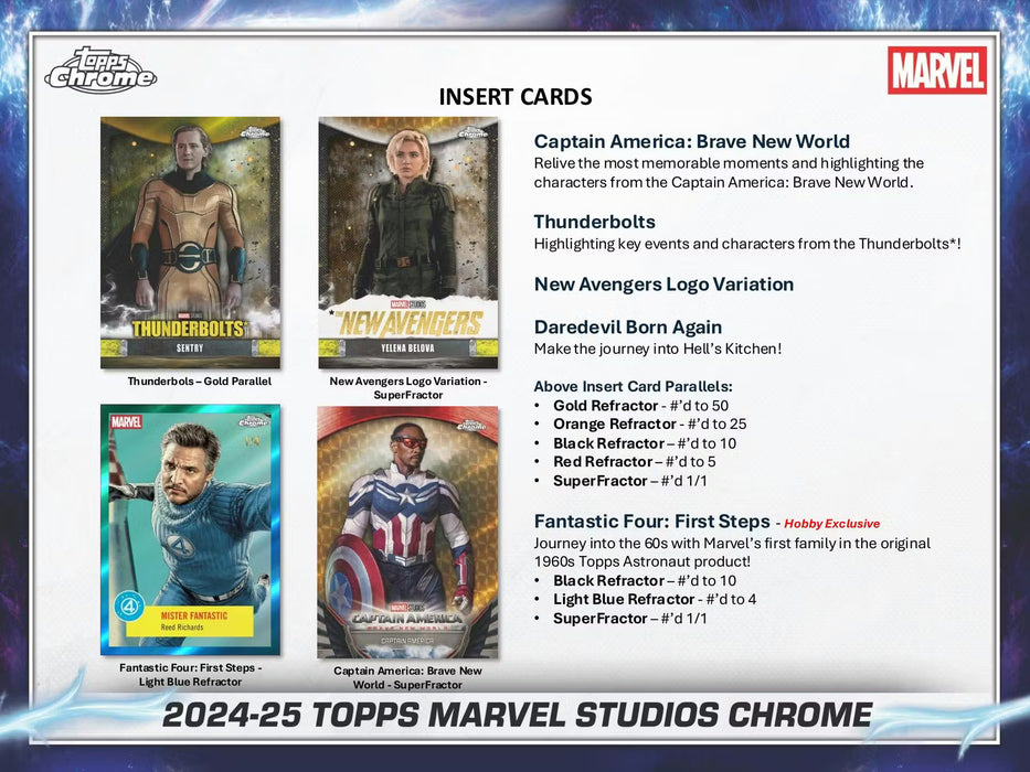 2025 Topps Chrome Marvel Studios Breaker's Delight Box