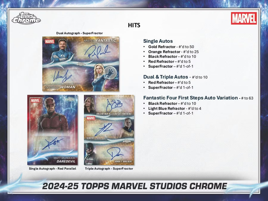 2025 Topps Chrome Marvel Studios Hobby Box