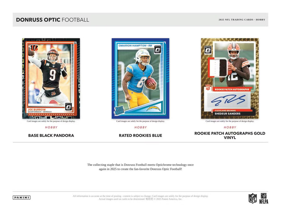 2025 Panini Donruss Optic Football Hobby