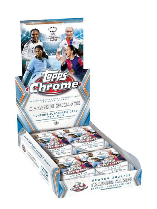 2024-25 Topps Chrome UEFA Women's Champions League Soccer Hobby Box (2 January)