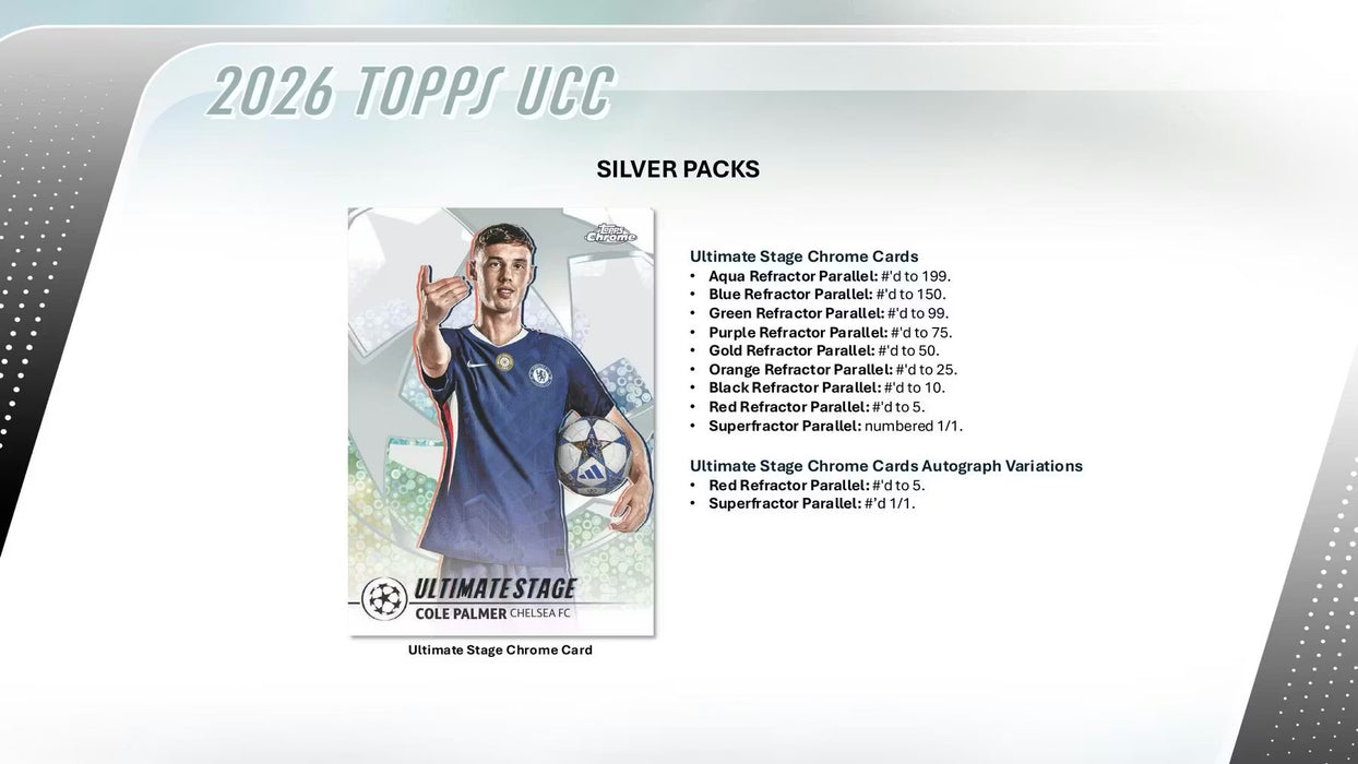 2025-26 Topps UEFA Club Competitions Soccer Hobby Box
