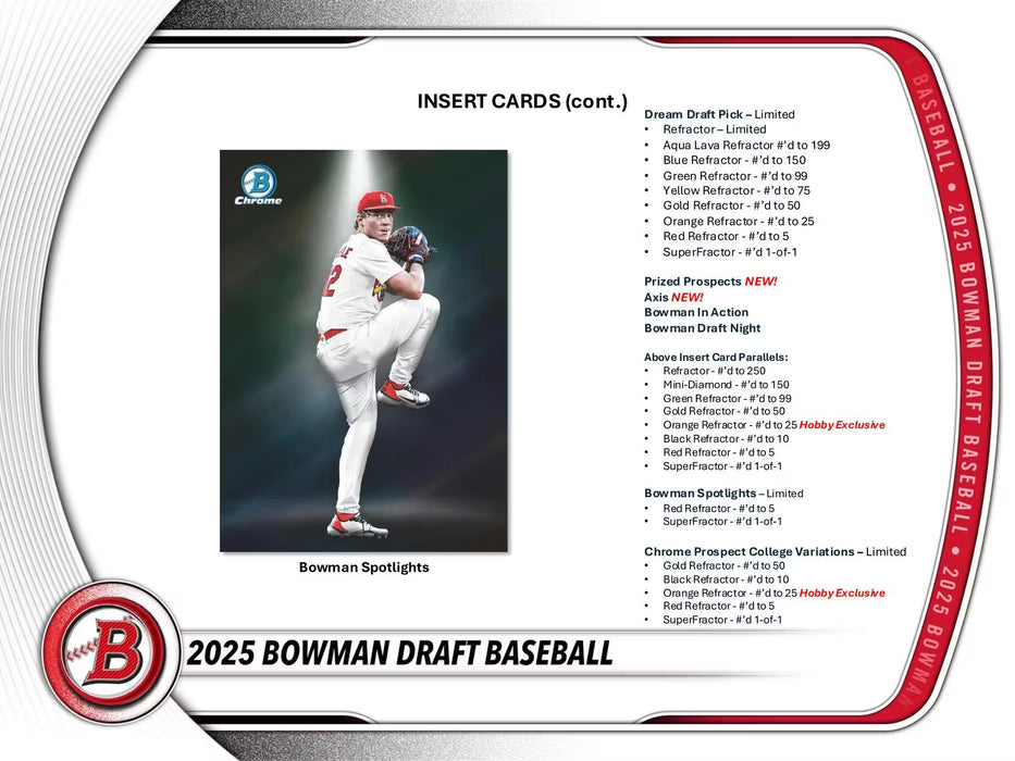 2025 Bowman Draft Baseball Hobby Jumbo Box (Pre-Order: January 14)