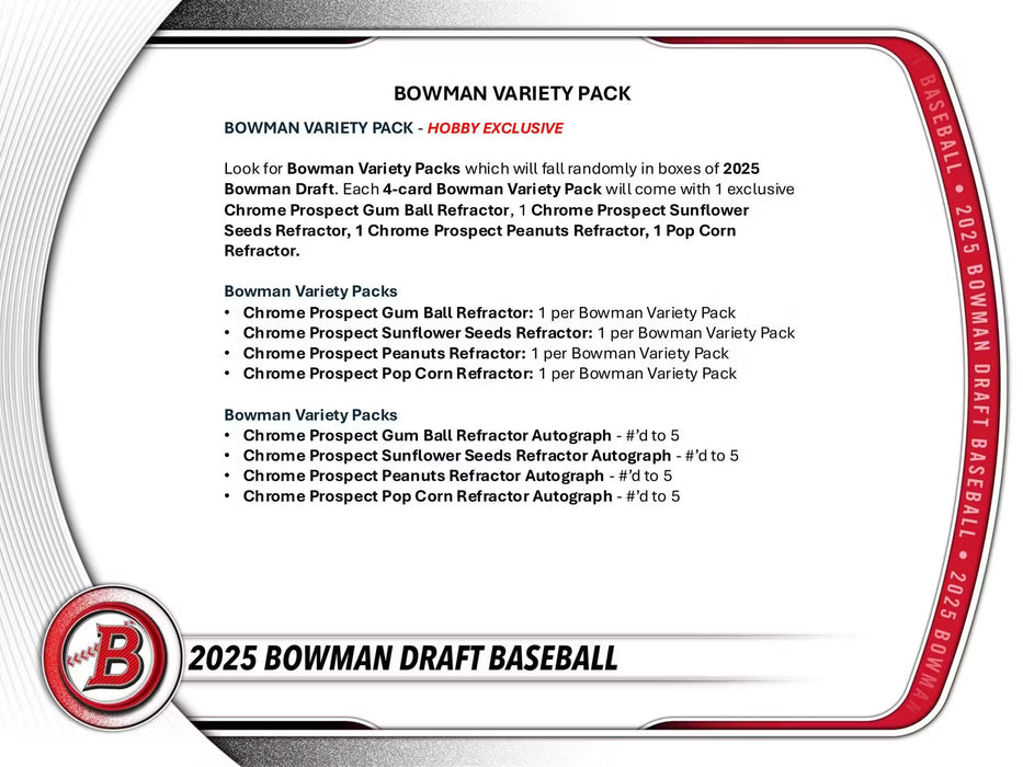 2025 Bowman Draft Baseball Hobby Jumbo Box (Pre-Order: January 14)
