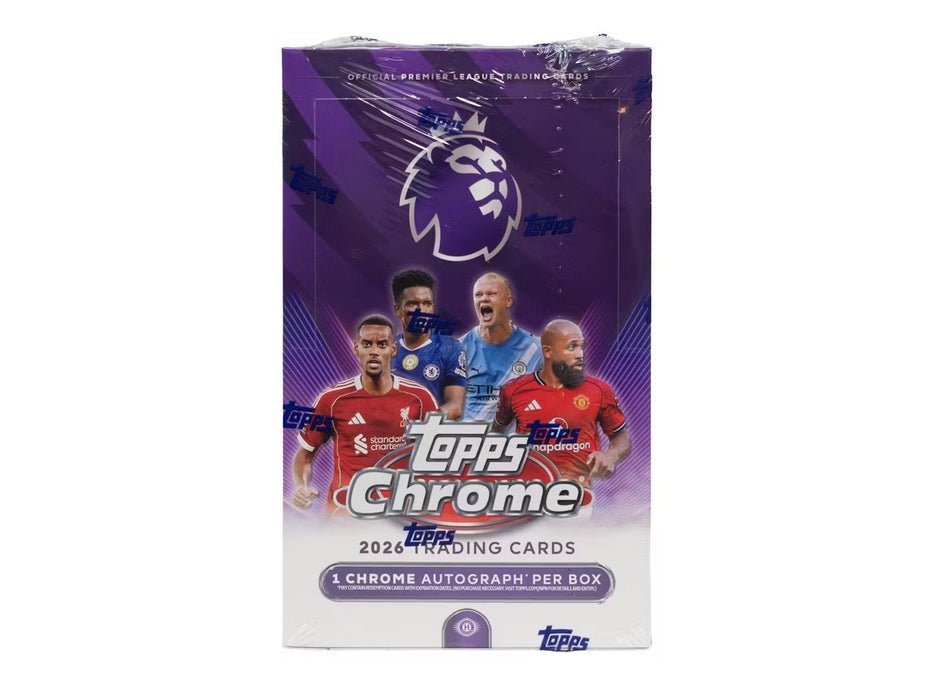 2026 Topps Chrome Premier League EPL Soccer Hobby Box