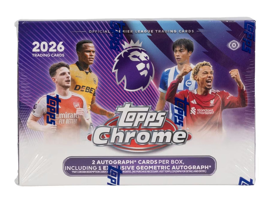 2026 Topps Chrome Premier League EPL Soccer Breaker's Delight Box