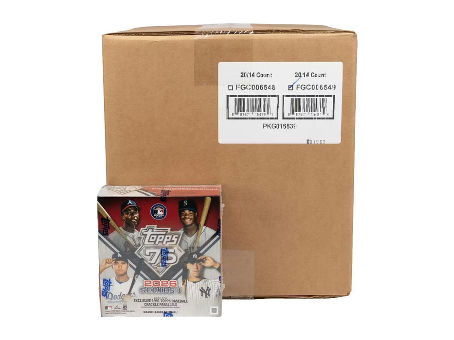 2026 Topps Series 1 Baseball Mega Box Sealed Case (20 Boxes)