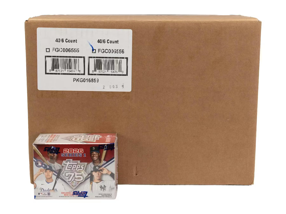 2026 Topps Series 1 Baseball Value Blaster Box Sealed Case (40 Boxes)