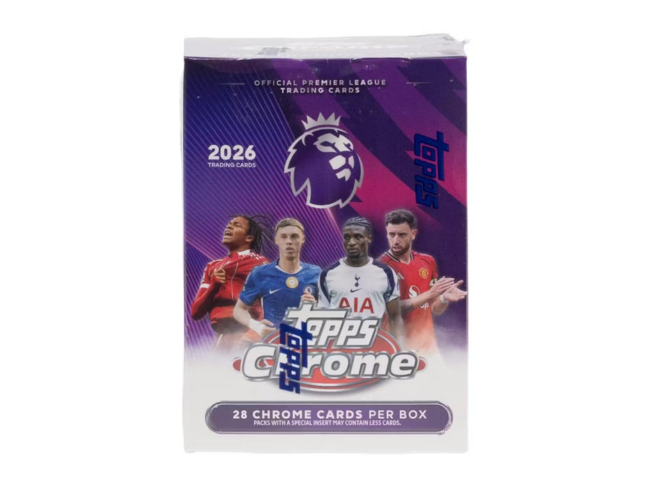 2026 Topps Chrome Premier League EPL Soccer Blaster Value Box