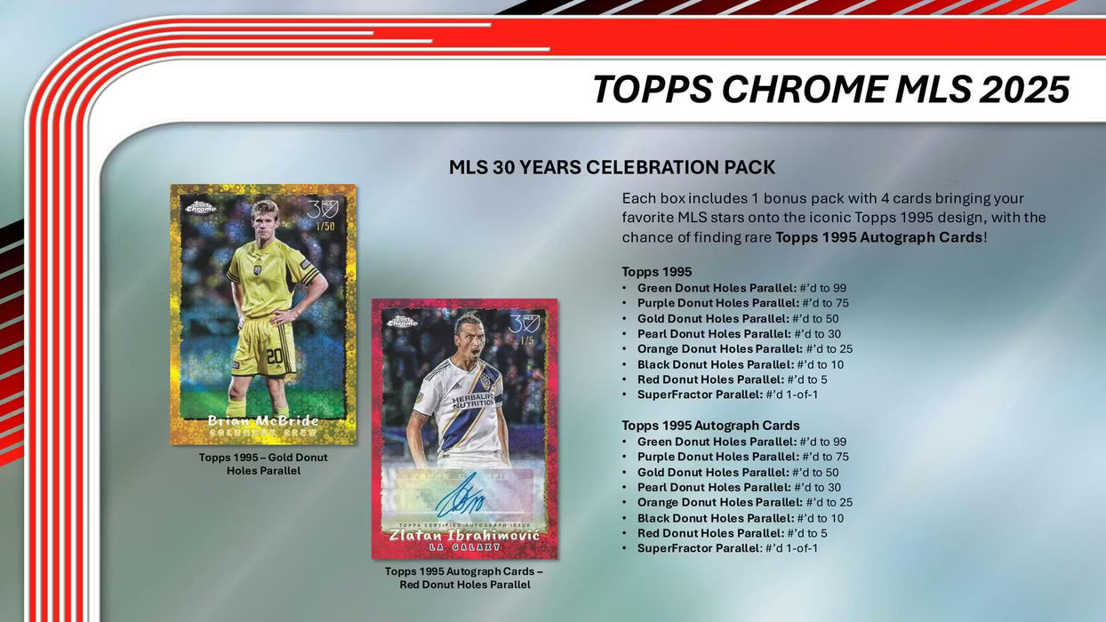 2025 Topps MLS Chrome Soccer Hobby Box (Pre-order: February 19)