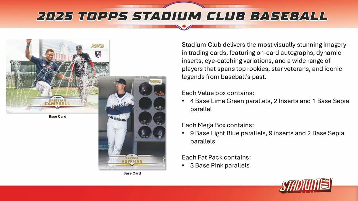 2025 Topps Stadium Club Baseball Mega Box (Pre-Order: February 18)
