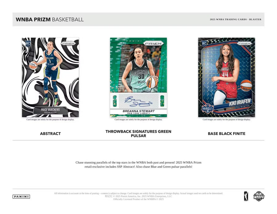 2025 Panini Prizm WNBA Basketball Blaster Box (Ice Prizms!)