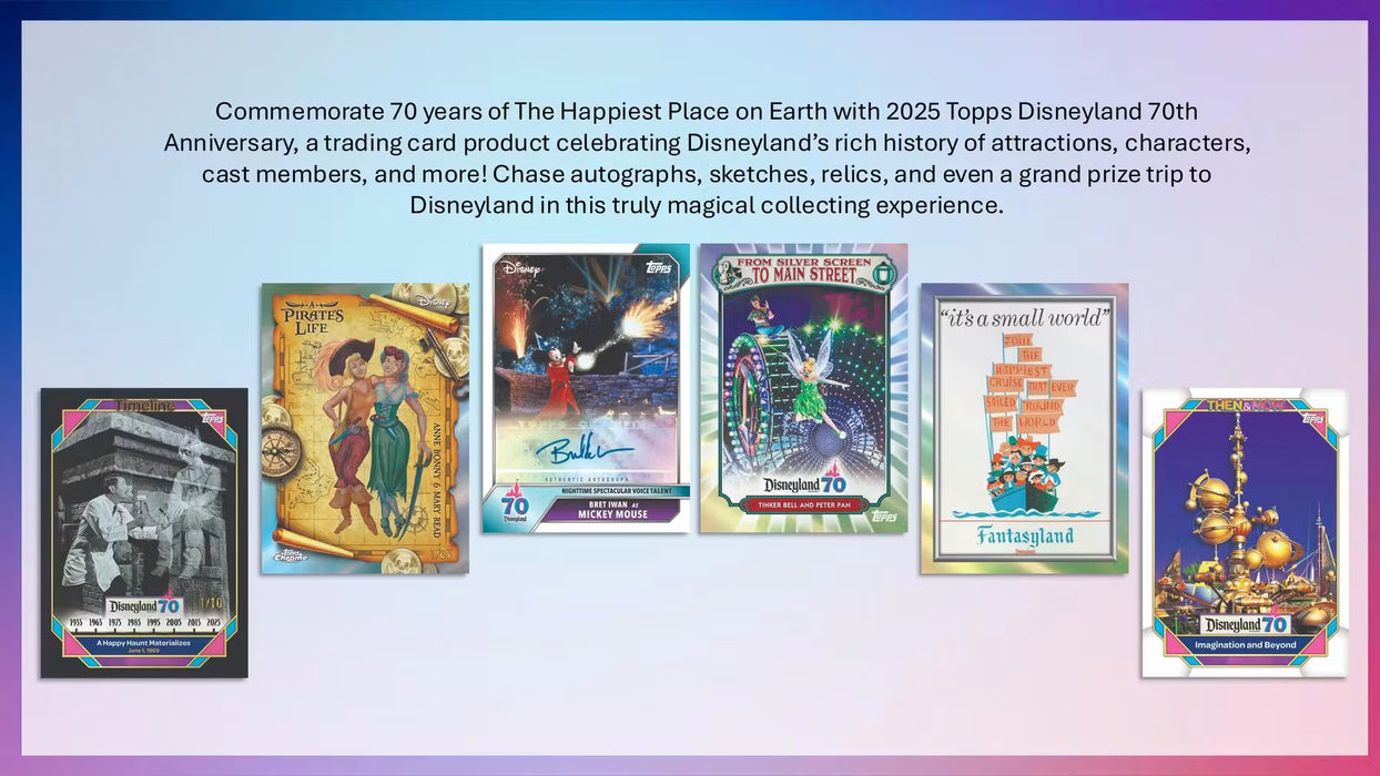 2025 Topps Disneyland 70th Anniversary Blaster Box
