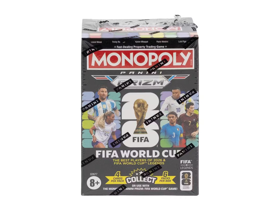 2026 Panini Prizm Monopoly FIFA World Cup Soccer Blaster Box (Millionaire Black Inserts!)