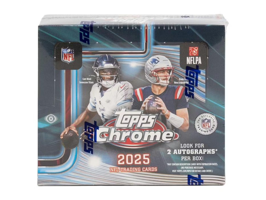 2025 Topps Chrome NFL Football Jumbo Box