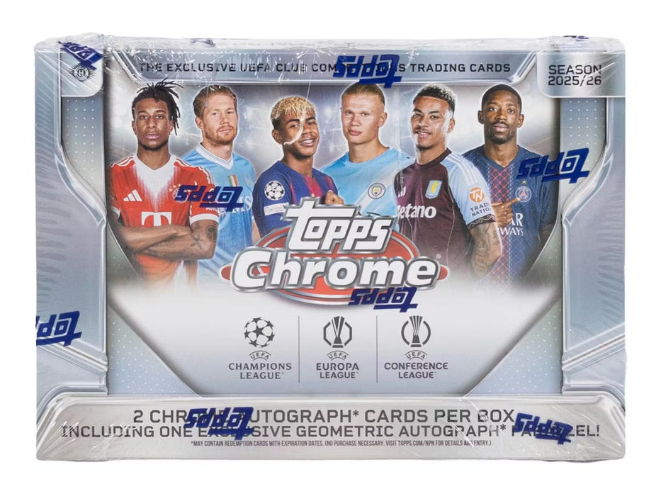 2025-26 Topps Chrome UEFA Club Competitions Breaker's Delight Box