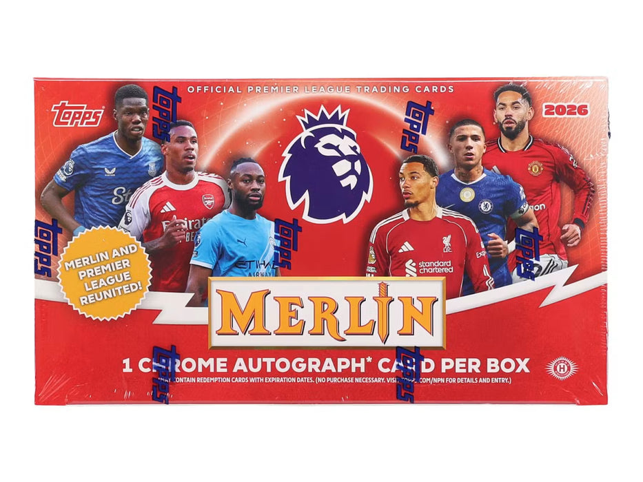 2026 Topps Merlin Premier League EPL Soccer Hobby Box