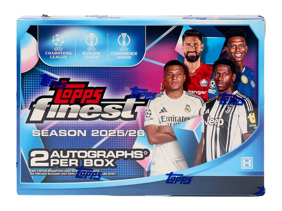 2025-26 Topps UEFA Club Competitions Finest Soccer Hobby Box