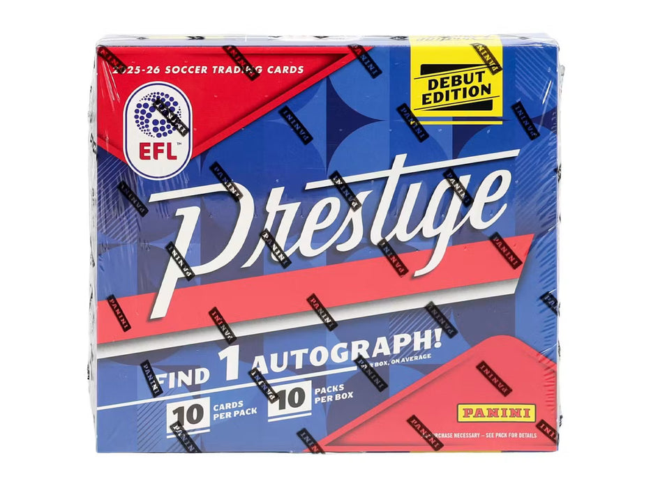 2025-26 Panini Prestige EFL Soccer Hobby Preferred Box