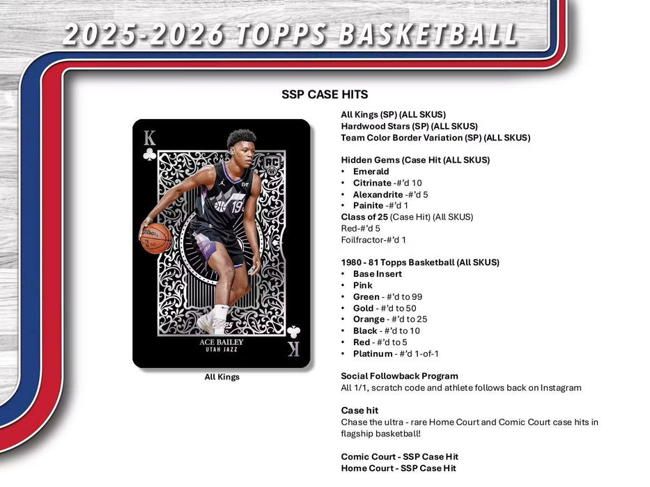 2025-26 Topps NBA Basketball Value Box (Fanatics Exclusive)