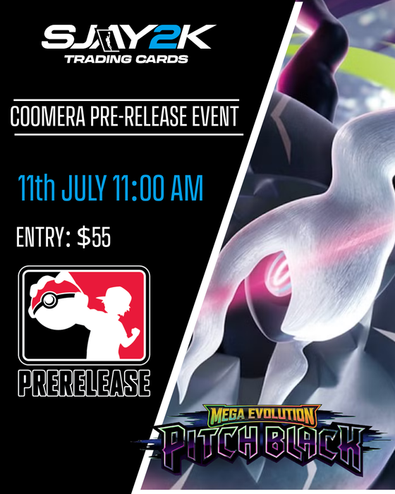 Pokemon TCG Mega Evolution : Pitch Black Pre-Release Event - UPPER COOMERA