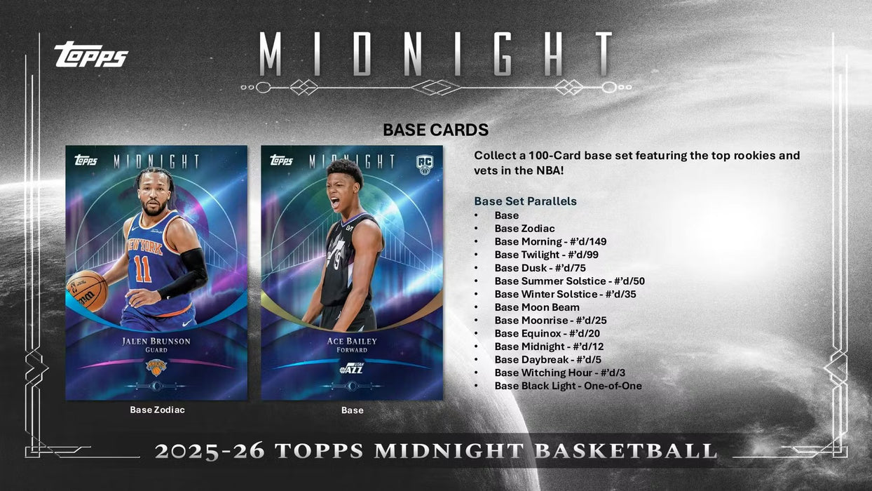 2025-26 Topps Midnight Basketball Hobby Box