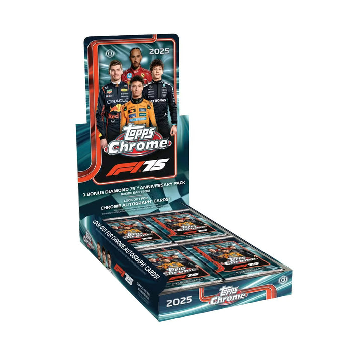 2025 Topps Chrome Formula 1 F1 Racing Hobby Box (Pre-Order: January 22)