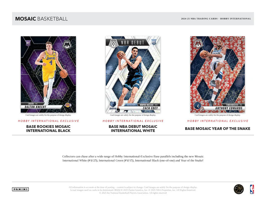 2024-25 Panini Mosaic Basketball International Hobby Box