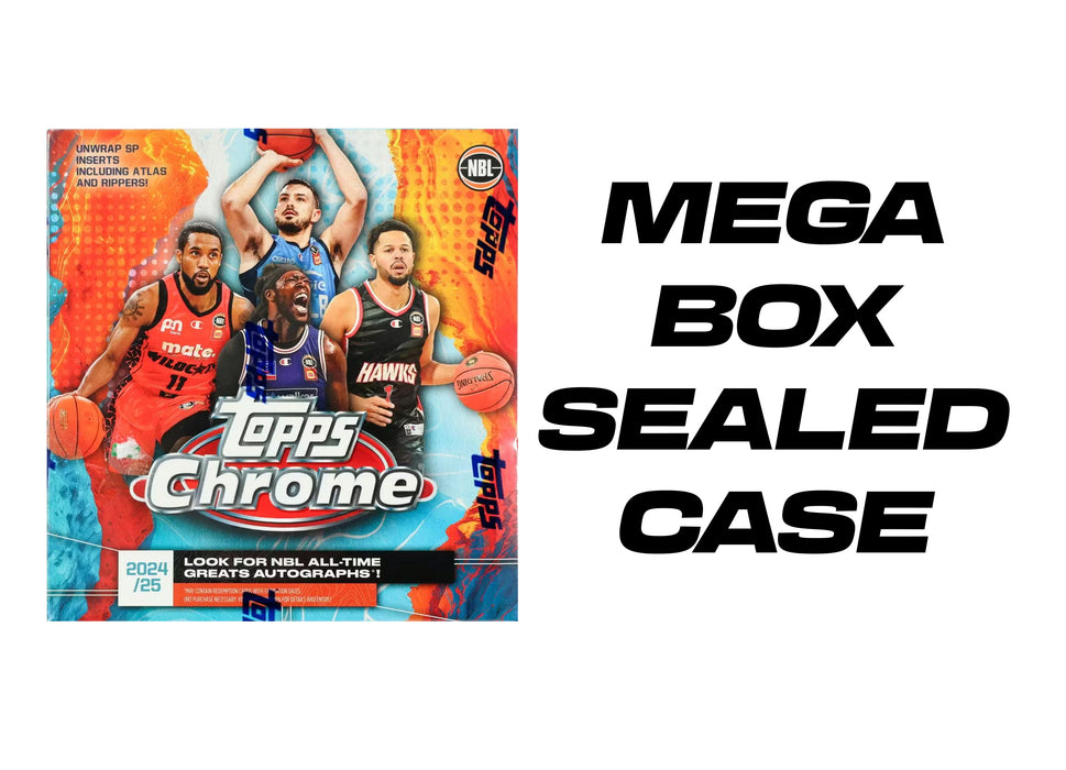 2024-25 Topps Chrome NBL Basketball Mega Box Sealed Case (12 Boxes)