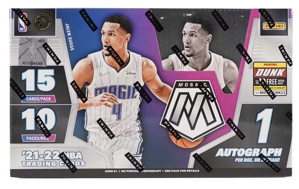 2021-22 Panini Mosaic Basketball Hobby Box — SJAY2K Trading Cards