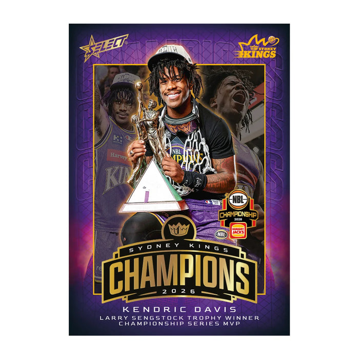 Select NBL26 Champions Sydney Kings Limited Edition Card Set
