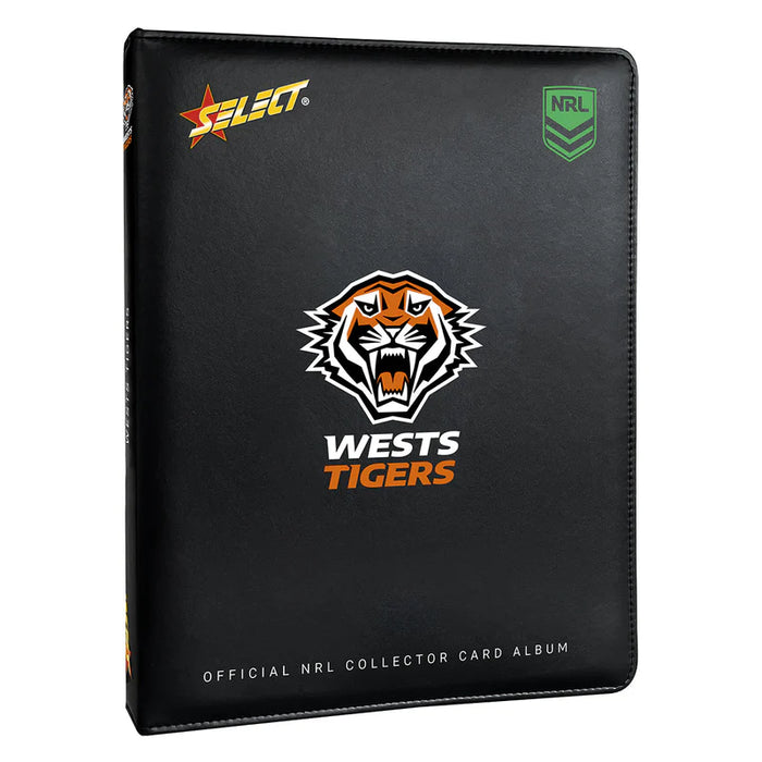 Select Official NRL Wests Tigers Collector Card Album