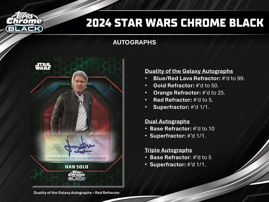 2024 Topps Chrome Black Star Wars Hobby Box