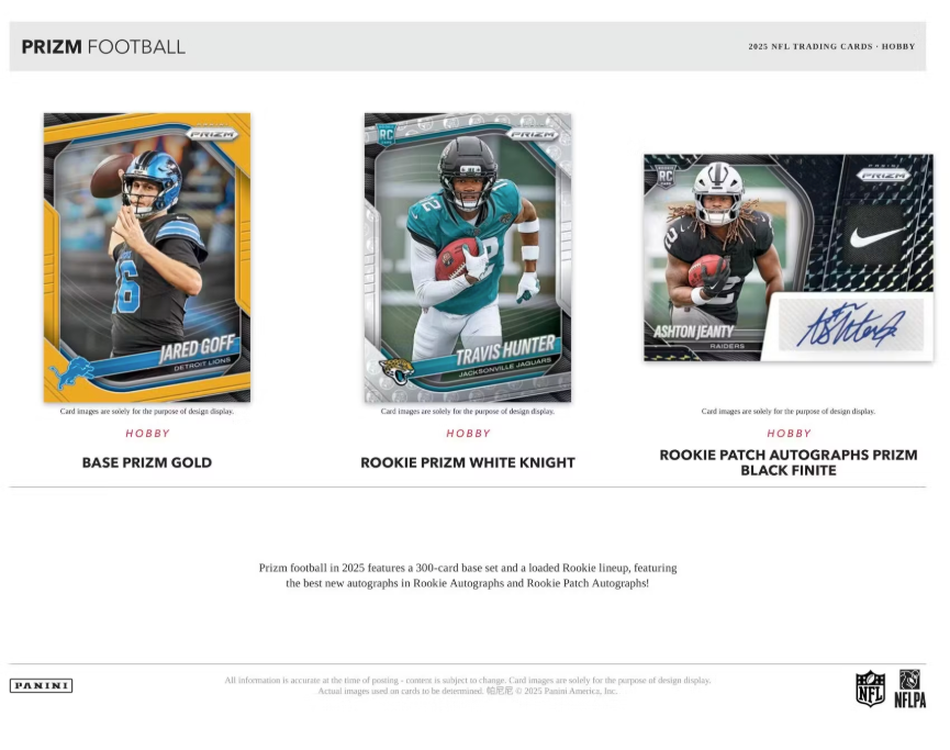 2025 Panini Prizm Football Hobby Box (Pre-Order: January 8)