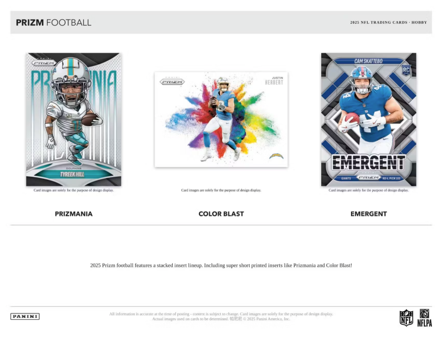 2025 Panini Prizm Football Hobby Box (Pre-Order: January 8)