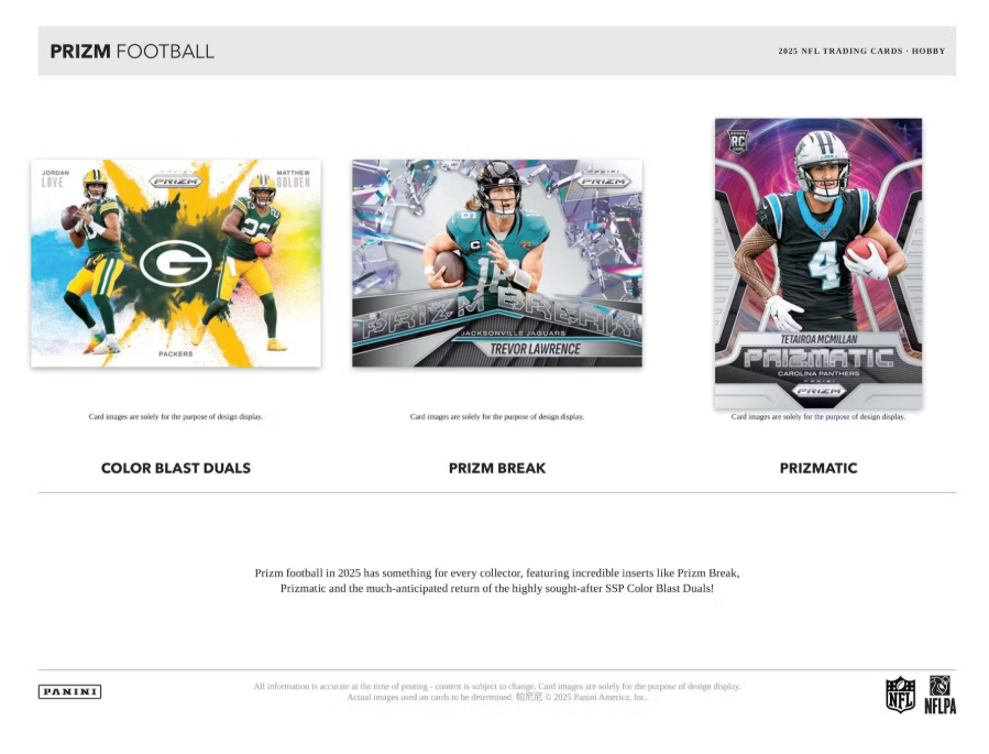 2025 Panini Prizm Football Hobby Box (Pre-Order: January 8)