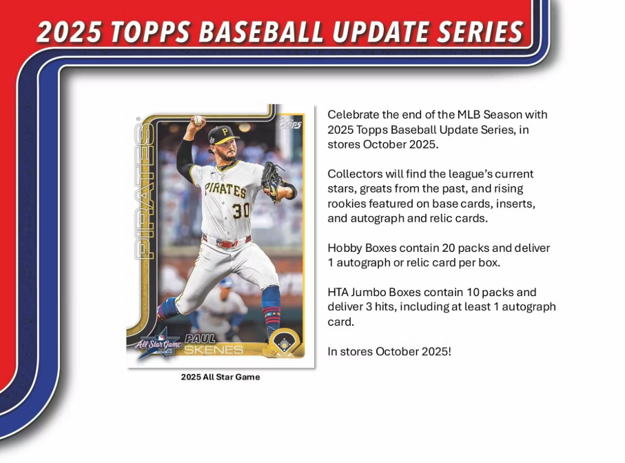 2025 Topps Update Baseball Hobby Box — SJAY2K Trading Cards