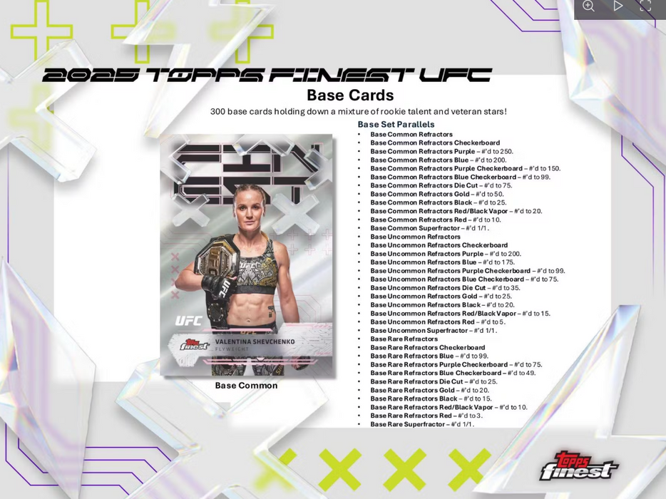 2025 Topps UFC Finest Hobby Box