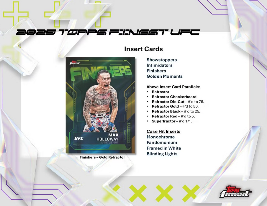 2025 Topps UFC Finest Hobby Box