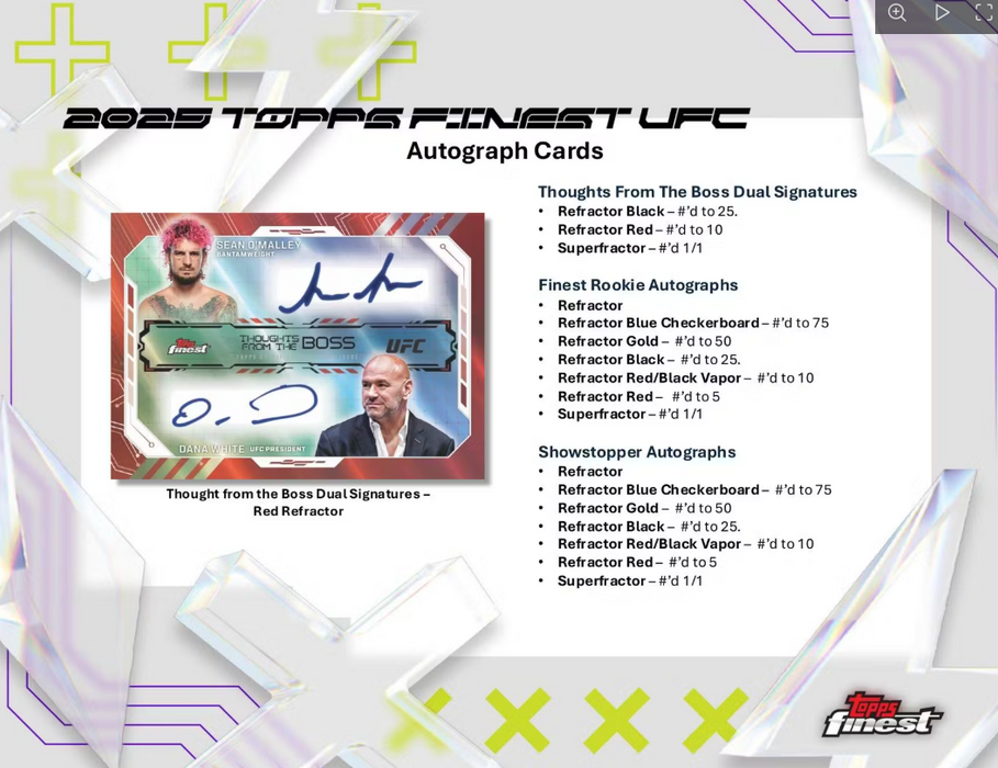 2025 Topps UFC Finest Hobby Box
