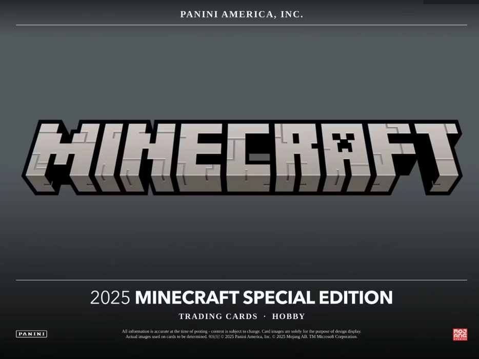 2025 Panini Minecraft Special Edition Hobby Box