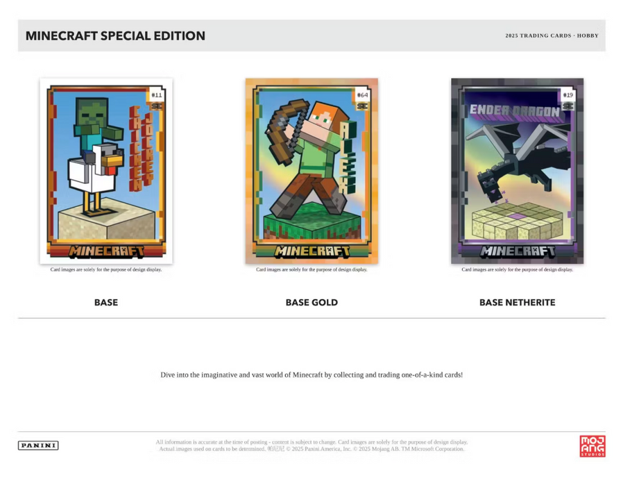 2025 Panini Minecraft Special Edition Hobby Box