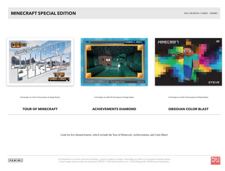 2025 Panini Minecraft Special Edition Hobby Box