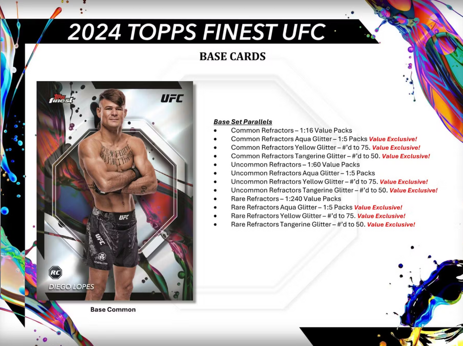 2024 Topps UFC Finest 6-Pack Blaster Box