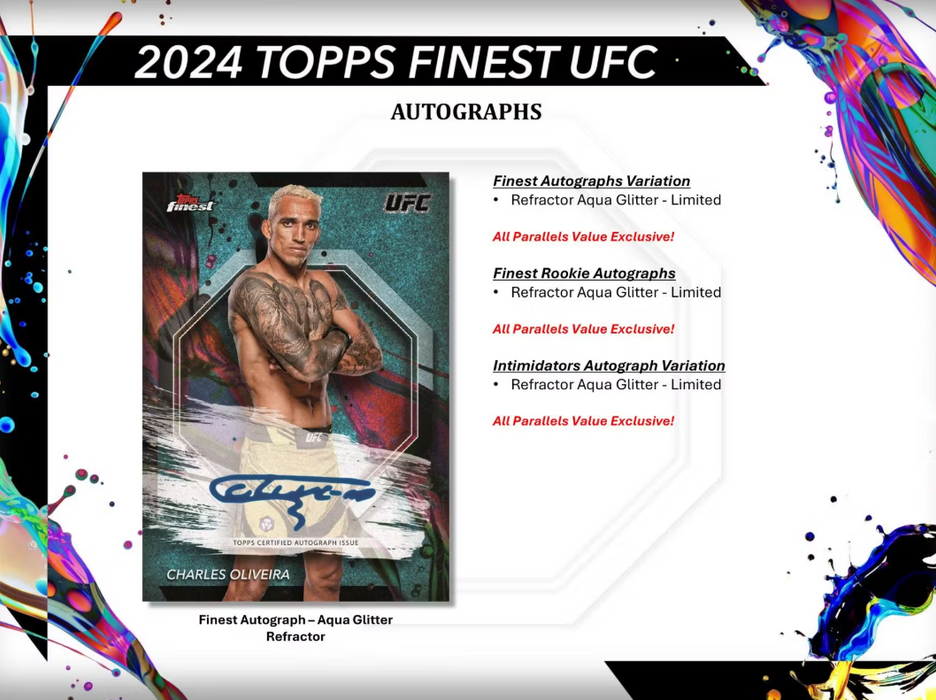 2024 Topps UFC Finest 6-Pack Blaster Box